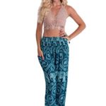 Happy Trunks Harem Pants – S M L XL 2XL – Womens Plus Hippie Bohemian Yoga Elephant Beach Casual Pants