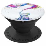 Cute Baby Elephant Watercolor Rainbow Drawing Phone Grip – PopSockets Grip and Stand for Phones and Tablets