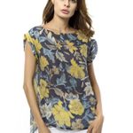 WEIYAN Women’s Loose Casual Short Sleeve Floral Chiffon Tops T-Shirt Blouse