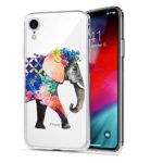 HUIYCUU Case Compatible with iPhone XR Case,Cool Animal Design Slim Fit Soft TPU Protective Funny Cute Pattern Shockproof Thin Clear Novelty Bumper Back Cover,Elephant