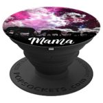 Three Kids Mom Gift – Mama Elephant Purple Color Grip – PopSockets Grip and Stand for Phones and Tablets