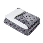 luciphia Ultra Soft Pet Blankets Premium Fluffy Fleece for Dog Cat Puppy Dot-Navy, Large(39x31In)