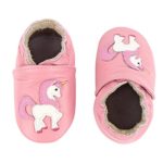 Unicorn Baby Moccasins Girl Soft Leather Toddler First Walker Shoes 0-36 Months