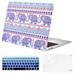 MOSISO MacBook Air 13 Inch Case 2019 2018 Release A1932 with Retina Display,Plastic Pattern Hard Shell & Keyboard Cover & Screen Protector Only Compatible Newest MacBook Air 13, Bohemian Elephant