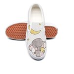 Fangtinge Man The Elephant And The White Rabbit Canvas Shoes Casual Loafers Shoes Sneaker
