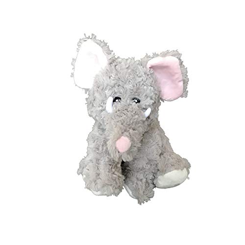 blue elephant dog toy with squeaker