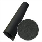 Rubber-Cal Elephant Bark Flooring, Black, 3/8-Inch x 4 x 12-Feet