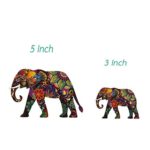 Empt Idio -3M Sticker,(2PCs,Big and Small) Colorful Flower Lovely Elephant Removable Vinyl Decals Stickers Skin for Laptop, Skateboard, Window, Car, Guitar, Luggage, Motorcycle, PS4, Xbox ONE, Helmet