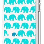 Elephants Clear TPU Case for iPhone Xs/for iPhone X,Gifun [Anti-Slide] Soft TPU Flexible Protective Case Cover for iPhone Xs 2018/for iPhone X 2017 – Blue Cute Baby Elephants