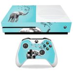 MightySkins Skin Compatible with Microsoft Xbox One S – Musical Elephant | Protective, Durable, and Unique Vinyl Decal wrap Cover | Easy to Apply, Remove, and Change Styles | Made in The USA
