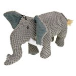 Blue Ribbon Grey Plushables Natra Buddies Elephant Dog Toy