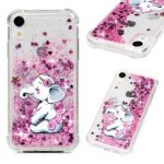 iPhone XR Case, Clear Liquid Glitter Case Drop Resistant Bling Shiny Sparkle Flowing Moving Hearts Shock Absorption Soft TPU Bumper Shell Ultral Slim Colorful Painting Cover for iPhone XR – Elephant