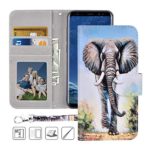 Galaxy S8 Plus Wallet Case, Samsung Galaxy S8 Plus Case,MagicSky Premium PU Leather Flip Folio Case Cover with Wrist Strap, Card Holder,Cash Pocket,Kickstand for Galaxy S8 Plus(Elephant)