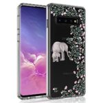 Case for Galaxy S10, SYONER [Scratch Resistant] Ultra Slim Clear Phone Case Cover for Samsung Galaxy S10 (6.1″, 2019) [Elephant]