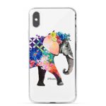 HUIYCUU Case Compatible with iPhone Xs Max Case,Cool Animal Design Slim Fit Soft TPU Protective Funny Cute Pattern Shockproof Thin Clear Novelty Bumper Back Cover,Elephant