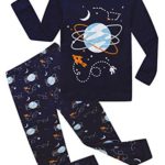 KikizYe Boys Pajamas Long Sleeve Toddler 100% Cotton Little Kids Pjs Sleepwear