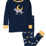 Leveret Kids Pajamas Boys Girls 2 Piece pjs Set Animal Prints 100% Cotton (Size 12 Months-14 Years)