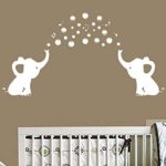 Elephant Family Wall Decal Spit Bubbles Wall Decals Nursery Decor Kids Wall Stickers