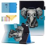 Case for iPad Air 3 10.5 Inch 2019, iPad Pro 10.5 2017 Case, Cookk PU Leather Cases and Covers Stand Protective Smart Cover, with Auto Sleep/Wake & Magnet Buckle, Elephant