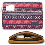 Kinmac Canvas 360 Degree Protective Waterproof Laptop Sleeve with Pocket 13 Inch Laptop Case Bag Laptop Sleeve 13.3 inch (Elephant)