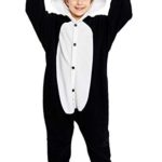 CANASOUR Unisex Halloween Kids Costume Party Children Cosplay Pyjamas (115#(Size 8), Red Eye Panda)