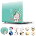 Newest MacBook Air 13 Case A1932 PapyHall Cute Animals Series MacBook Protective Plastic Hard Shell Cover for 2018 Release MacBook Air 13 inch Touch ID Model A1932 Elephant&Rabbit