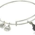 Alex and Ani Charity by Design Butterfly Charm Bangle Bracelet, 7.75″