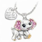 LOSOUL Elephant Necklace Lucky Elephant Pendant Necklace Women Good Luck Jewelry Gift