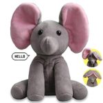 Yoego Talking Toy, Plush Elephant Cute Sound Effects with Repeats Your Said Voice, Best Buddy for Kids Gift