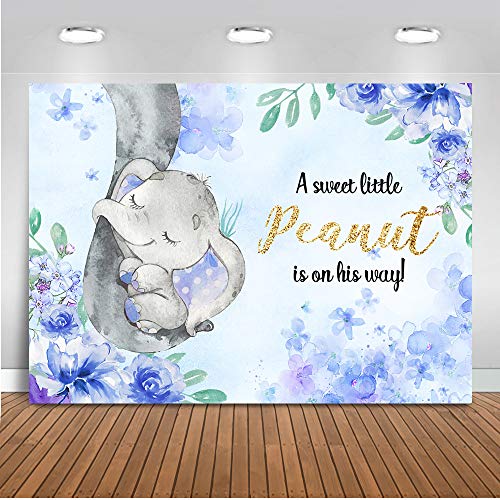 peanut the elephant light blue