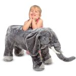 Melissa & Doug Giant Elephant – Lifelike Stuffed Animal (over 3 feet long)