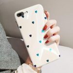 BONTOUJOUR iPhone XR Phone Case, Beautiful Art Little Heart Pattern Serie Cover Case Soft TPU 360 Degree Good Protection- White Little Heart