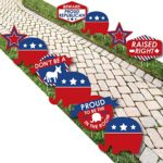 Big Dot of Happiness Republican Election – Elephant Lawn Decorations – Outdoor Political 2020 Election Party Yard Decorations – 10 Piece