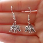 elephant earrings, silver earrings elephant jewellery, fashion earrings, gift for women