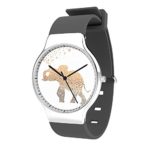Canisto Unisex Watch, Elephant Watch Gray Silicone Band Watch for Men and Women Minimalist Fashion Cute Watches for Couples and Lovers