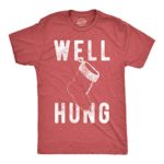Mens Well Hung T Shirt Funny Christmas Stocking Tee Offensive Xmas Gifts