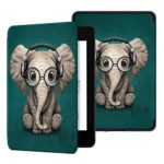 Ayotu Water-Safe Case for Kindle Paperwhite 2018 – PU Leather Smart Cover with Auto Wake/Sleep – Fits Amazon All-New Kindle Paperwhite Leather Cover (10th Generation-2018)?K10 The Elephant