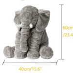 GRIFIL ZERO Big Elephant Stuffed Animal Plush Toy 25 Inches Cute XXL Size Grey Elephant Toy (Grayy)