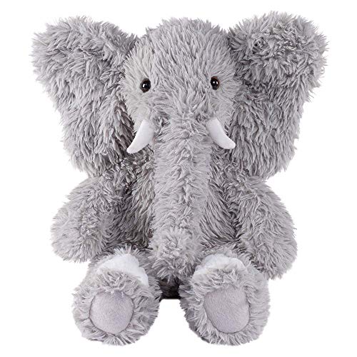 large gray stuffed elephant
