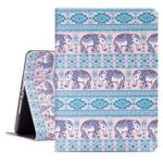 iPad Air 2 Case, Glowish 9.7 ipad 6th/ 5th Generation Cases Premium Leather Folio Case and Multiple Viewing Angles Stand for iPad Air 2/1 (Elephant)
