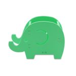 Cell Phone Stand Elephant Pencil Holder Cute Wood Pen Holder Bracket Home Decoration Stationery Organizer with Desk Accessories(Green)