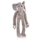 Multipet Safari Elephant Swingin Large Plush Dog Toy with Extra Long Arms and Legs with Squeakers