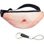 Dad Bag Funny Belly Fanny Pack for Christmas,White Elephant Gift Exchange – 3D Men Beer Belly Waist Packs Gag Prank Gifts for Father Hubby