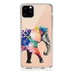 HUIYCUU Compatible with iPhone 11 Pro MAX Case 6.5″, Shockproof Anti-Slip Cute Animal Clear Design Pattern Funny Slim Fit Soft Bumper Girl Women Cover Case for iPhone 11Pro XI Max, Colorful Elephant
