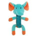 MPP Dog Chew Toys Ballistic Twist Safari Pals Squeaker 7″ Choose Elephant or Giraffe (Elephant)