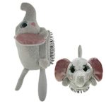 Wet Brush Hair Brush Kids Detangler (Elephant) Detachable Plush Toy