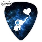 RNGW Baby Elephant Dumbo Heart Cowboy 12-Pack Classic Colorful Guitar Picks -Plectrums for Electric Guitar,Mandolin,and Bass