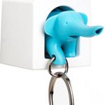 ELEPHANT KEY RING – Holder – White/Blue