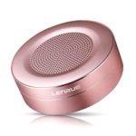 LENRUE Bluetooth Speakers, Portable Wireless Mini Speaker with Handsfree Call, Built-in-Mic and TF Card for iPhone, iPod, iPad, Phones, Tablet, Echo dot, Good Gift (Rose Gold)