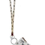 Zip ID Case, Lanyard & Wrist-let/Key Wallet/Credit Card Case Coins Purse with ID Window, Lanyard & Wrist-let/Cute ID Holder/Badge Clips Zip ID Case, Lanyard & Wrist-let/Key (Elephant Parade)